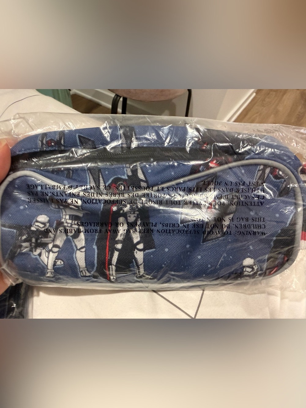 Pottery Barn Kids Star Wars Toiletry Bag Travel pencil Case Blue NWT 2017 PBK